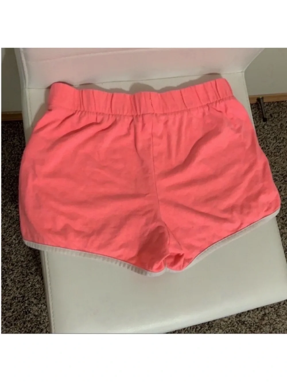 XL girls dolphins shorts hot pink with white - draw string removed